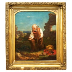 "The Relic Hunter" (1854) by Charles F. Blauvelt (American, 1824-1900) Antique "The Relic Hunter" (1854) by Charles F. Blauvelt (American, 1824-1900)