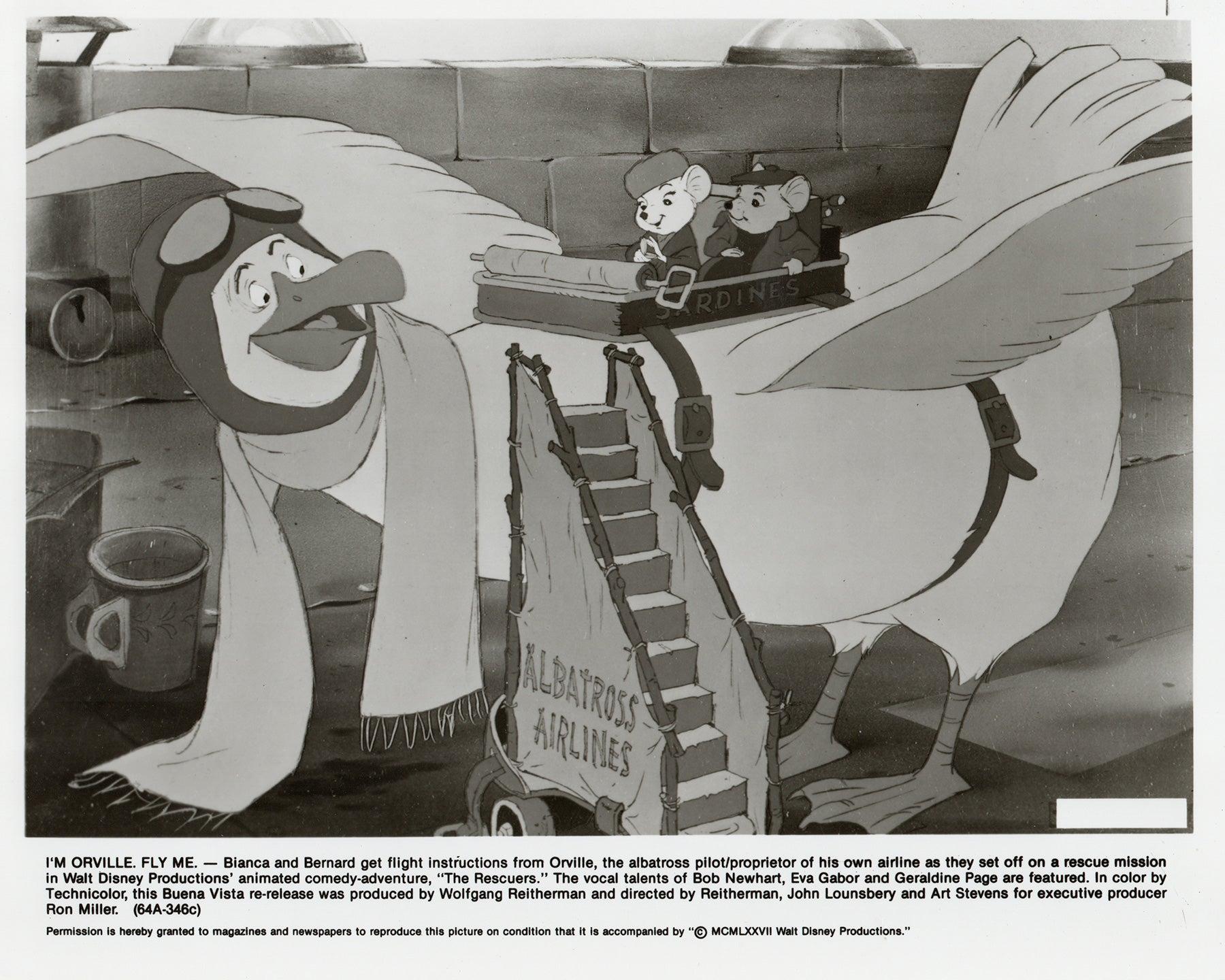 Bois The Rescuers (1977) Image publicitaire pour la presse - Encadré en vente