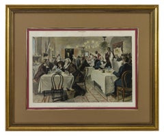 “The Restaurant of the House of Representatives” Engraving by Harper's Weekly