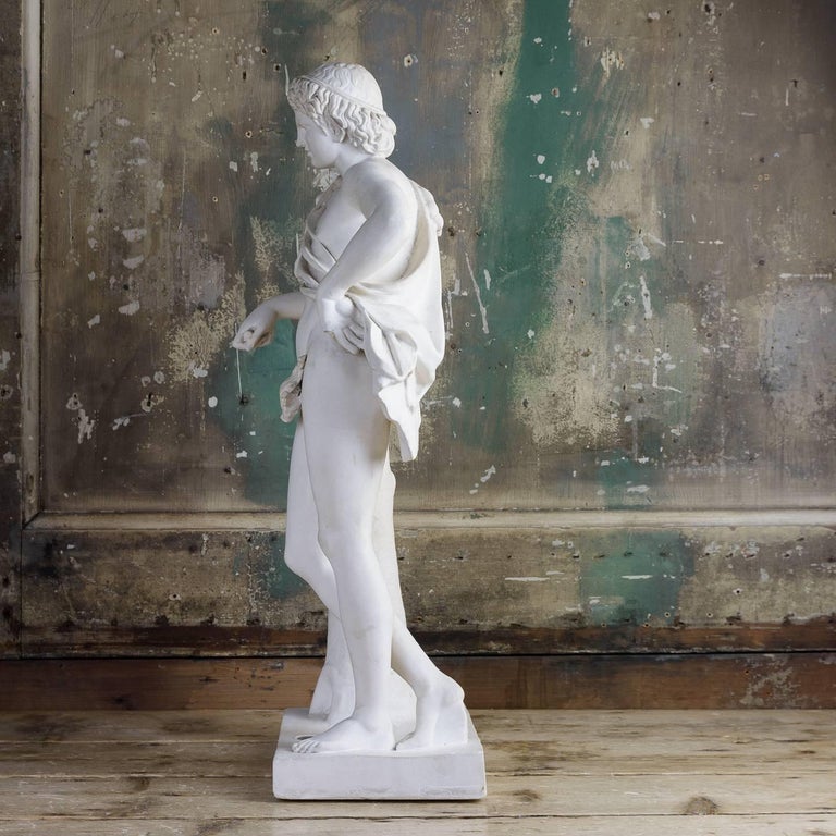 French Century Plaster Sculpture of The Resting Satyr at 1stDibs