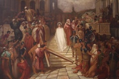 Resurrection of Jesus Signed Eugene Hindle, 1893 Painting