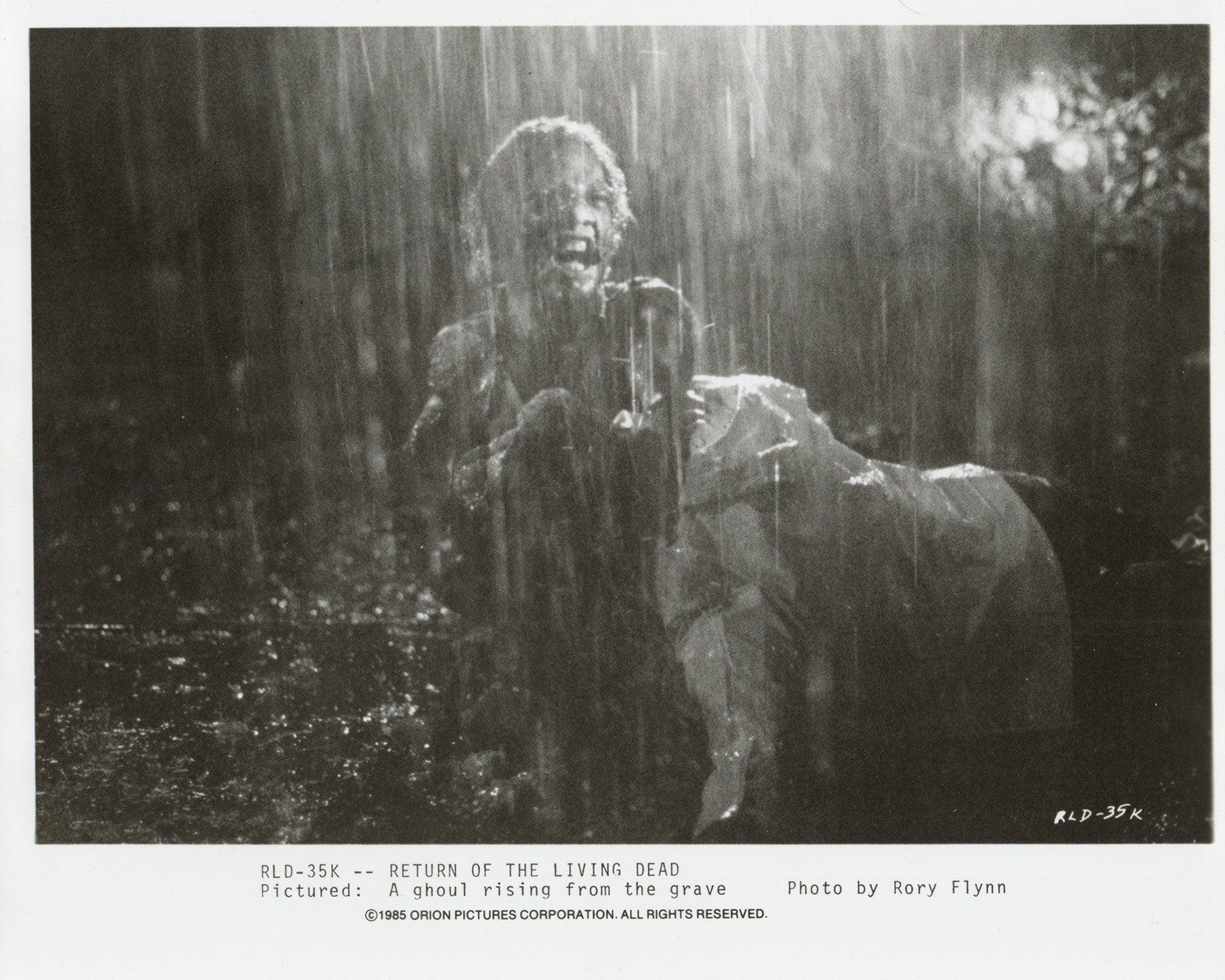 Die Rückkehr der lebenden Toten (1985) Pressestatement - gerahmt (Holz) im Angebot