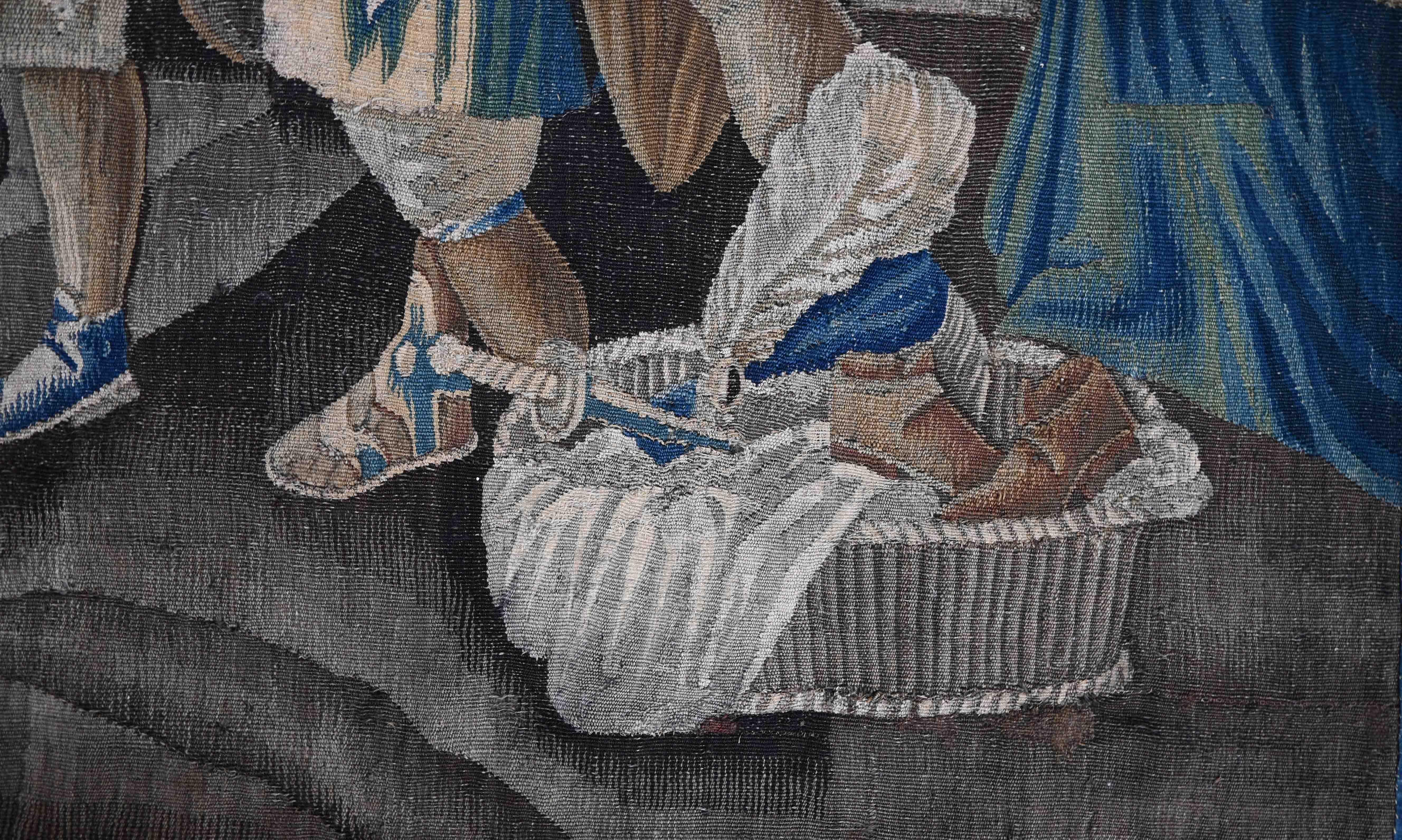 The Return of the Prodigal Son (Die Rückkehr des verlorenen Sohnes) 17. Jahrhundert Biblischer Wandteppich aus Aubusson - N° 1390 (Französisch) im Angebot