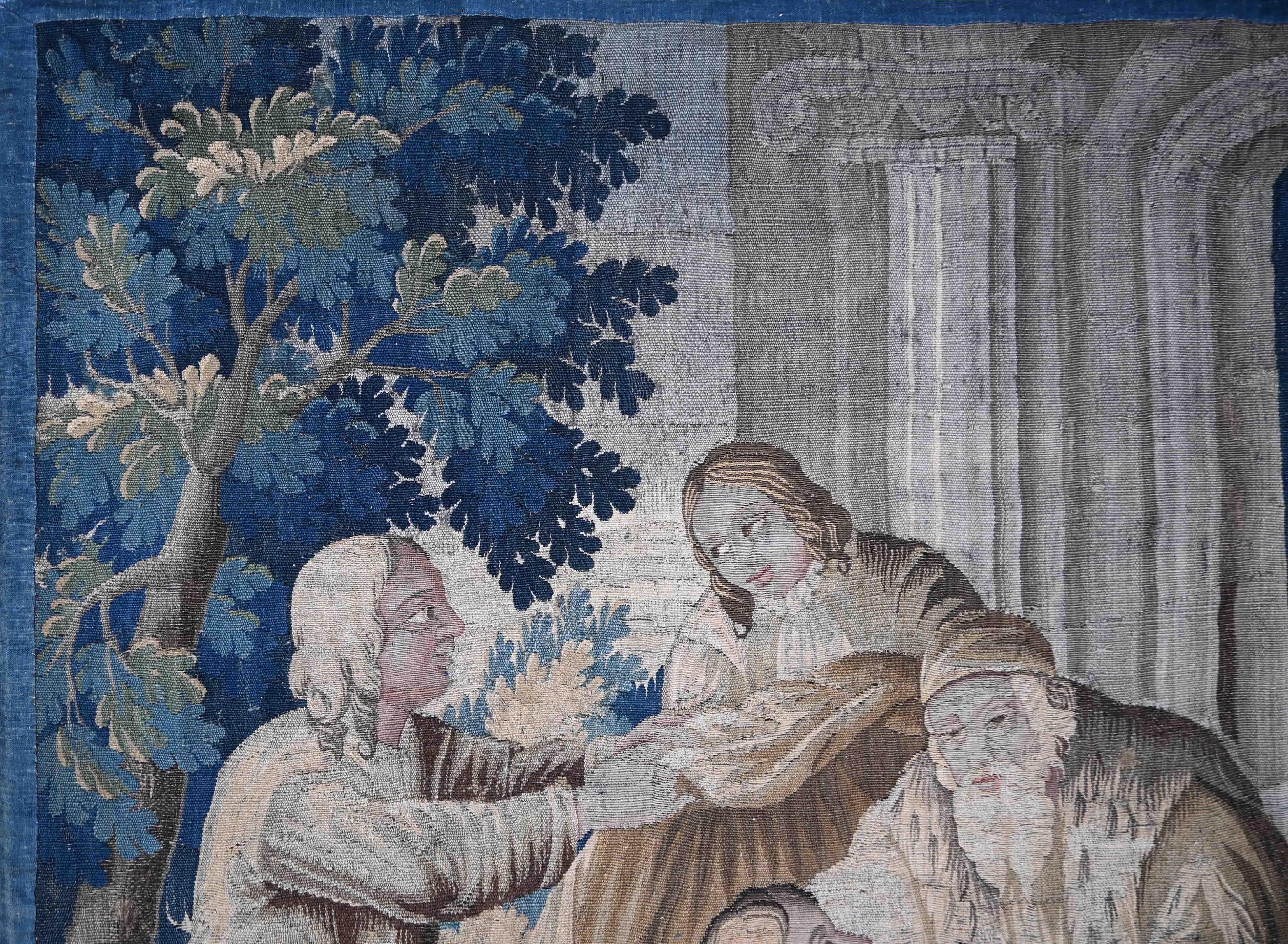 The Return of the Prodigal Son (Die Rückkehr des verlorenen Sohnes) 17. Jahrhundert Biblischer Wandteppich aus Aubusson - N° 1390 (Wolle) im Angebot