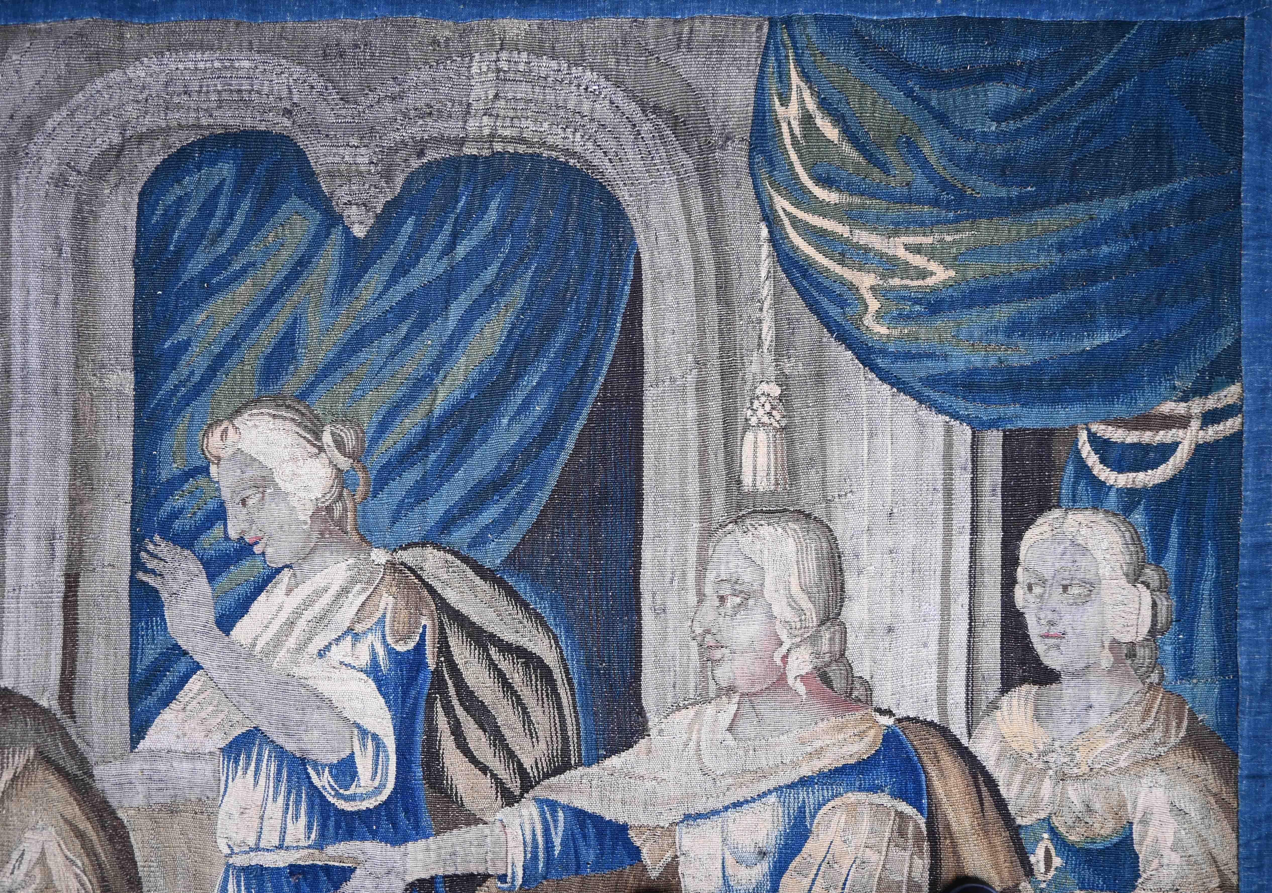 The Return of the Prodigal Son (Die Rückkehr des verlorenen Sohnes) 17. Jahrhundert Biblischer Wandteppich aus Aubusson - N° 1390 im Angebot 1