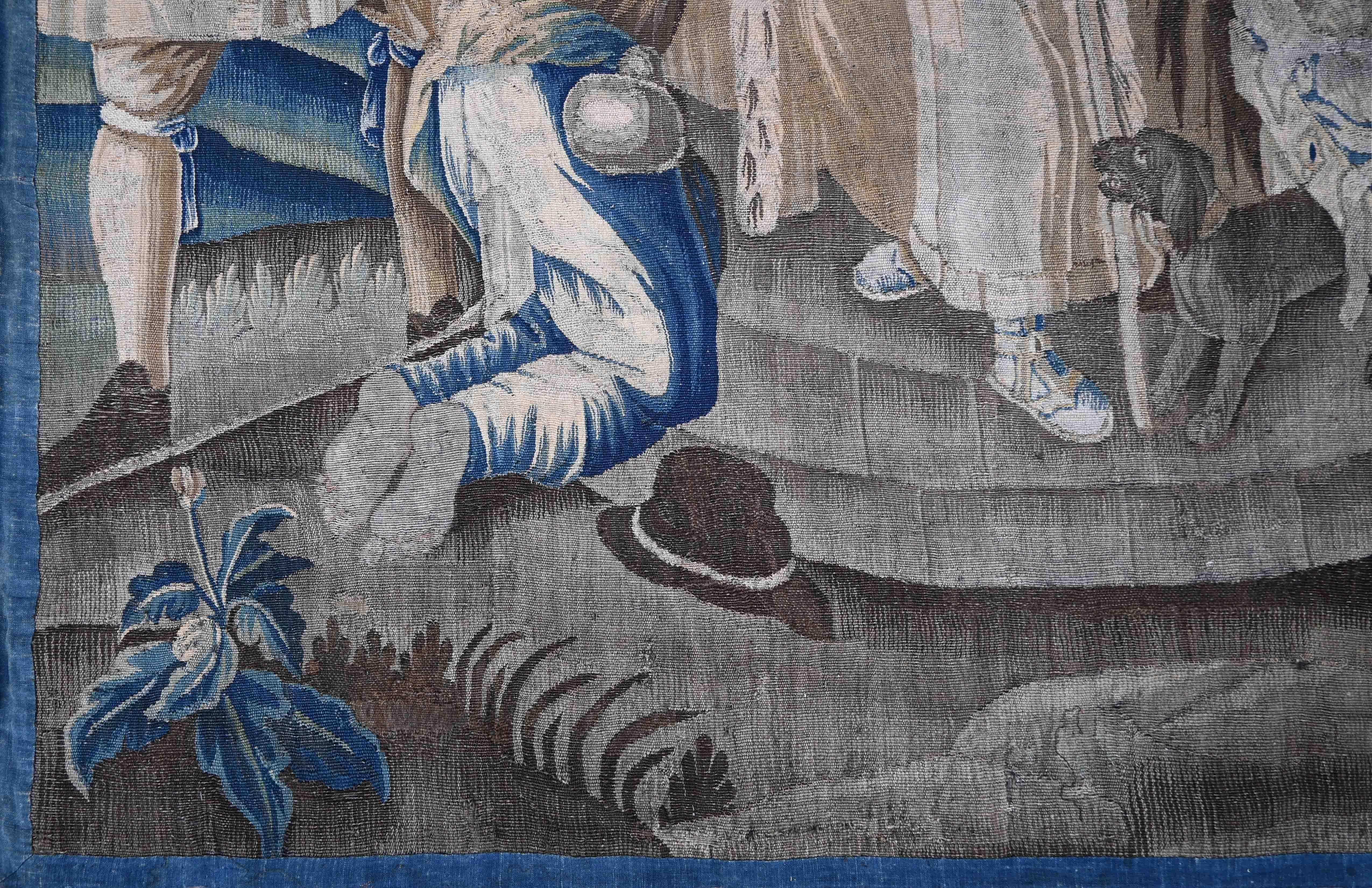 The Return of the Prodigal Son 17th Century Biblical Aubusson Tapestry - N° 1390 For Sale 2