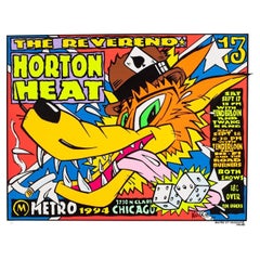 Vintage The Reverand Horton Heat 1994 U.S. Mini Poster Signed