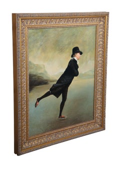 The Reverend Robert Walker Skating on Duddingston Loch Portrait Oil Painting 38"