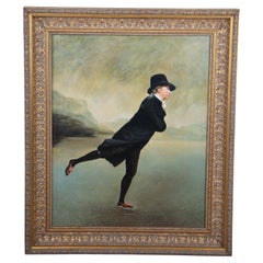 The Reverend Robert Walker Skating on Duddingston Loch Portrait Oil Painting 38"
