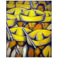 The Revolution, after Spanish Colonial Oil Painting by Diego Rivera