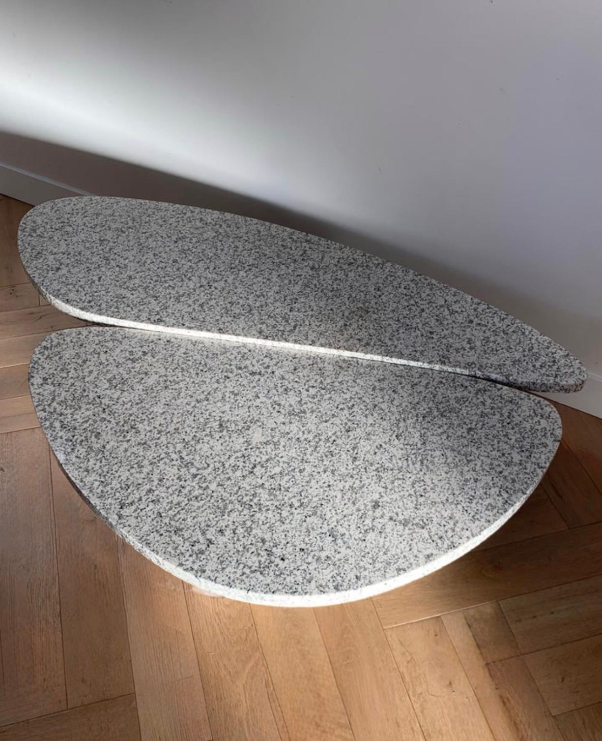 Il tavolino da caffè a petali di granito 