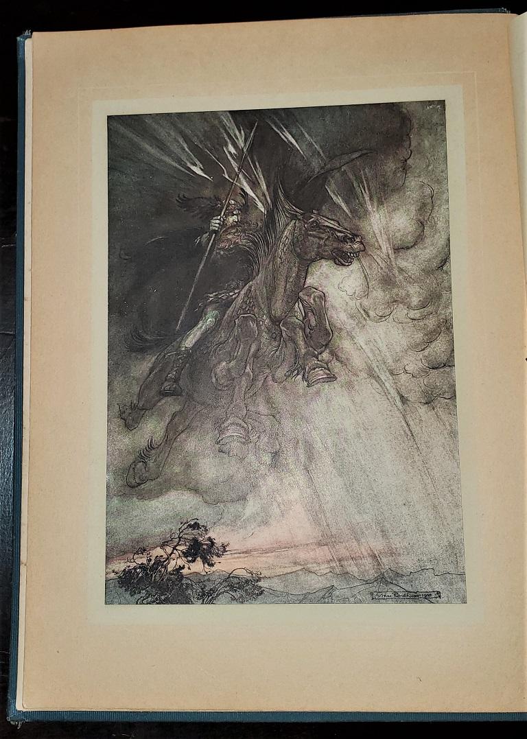 El Rinegold y la Valquiria Ilustrado por A Rackham Primera edición Grabado en venta