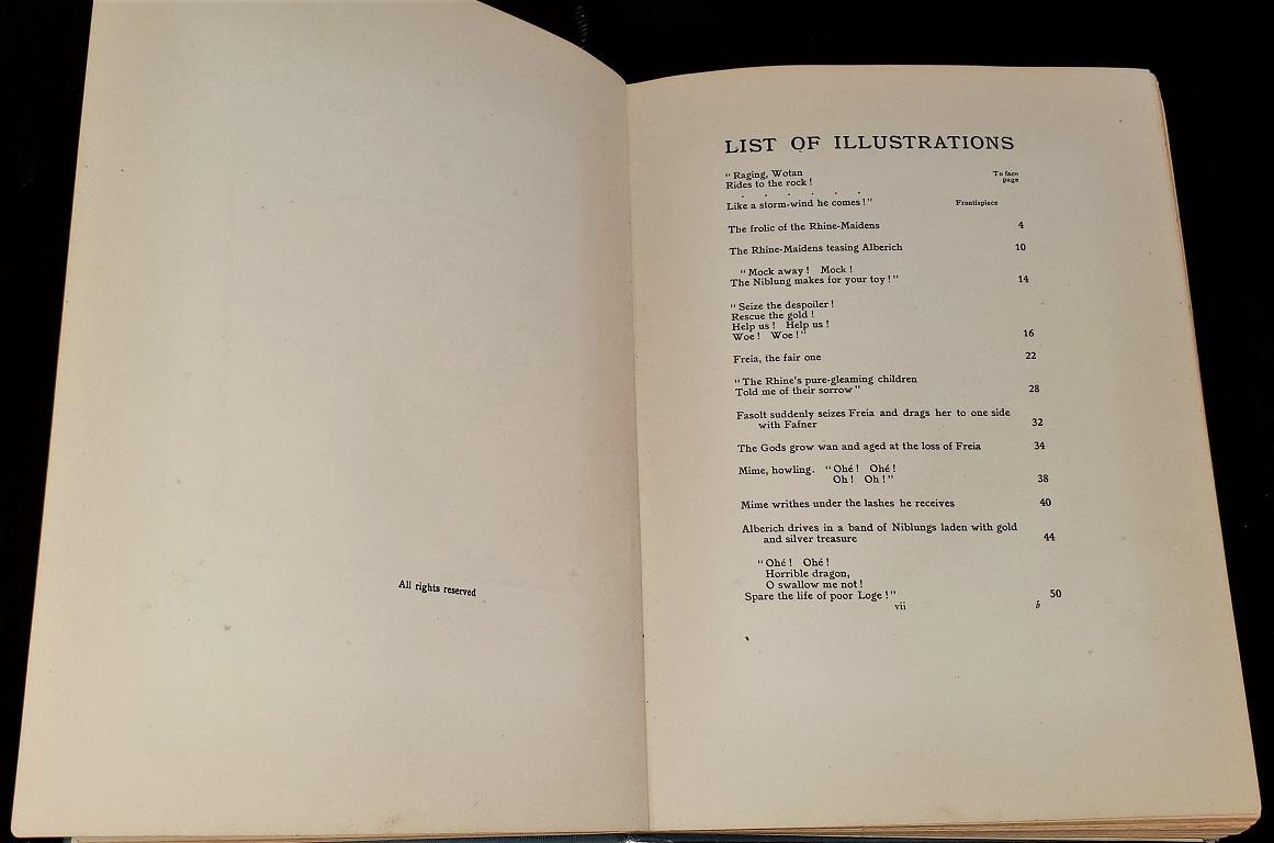 Papier « The Rhinegold and The Valkyrie », première édition illustrée par A Rackham en vente
