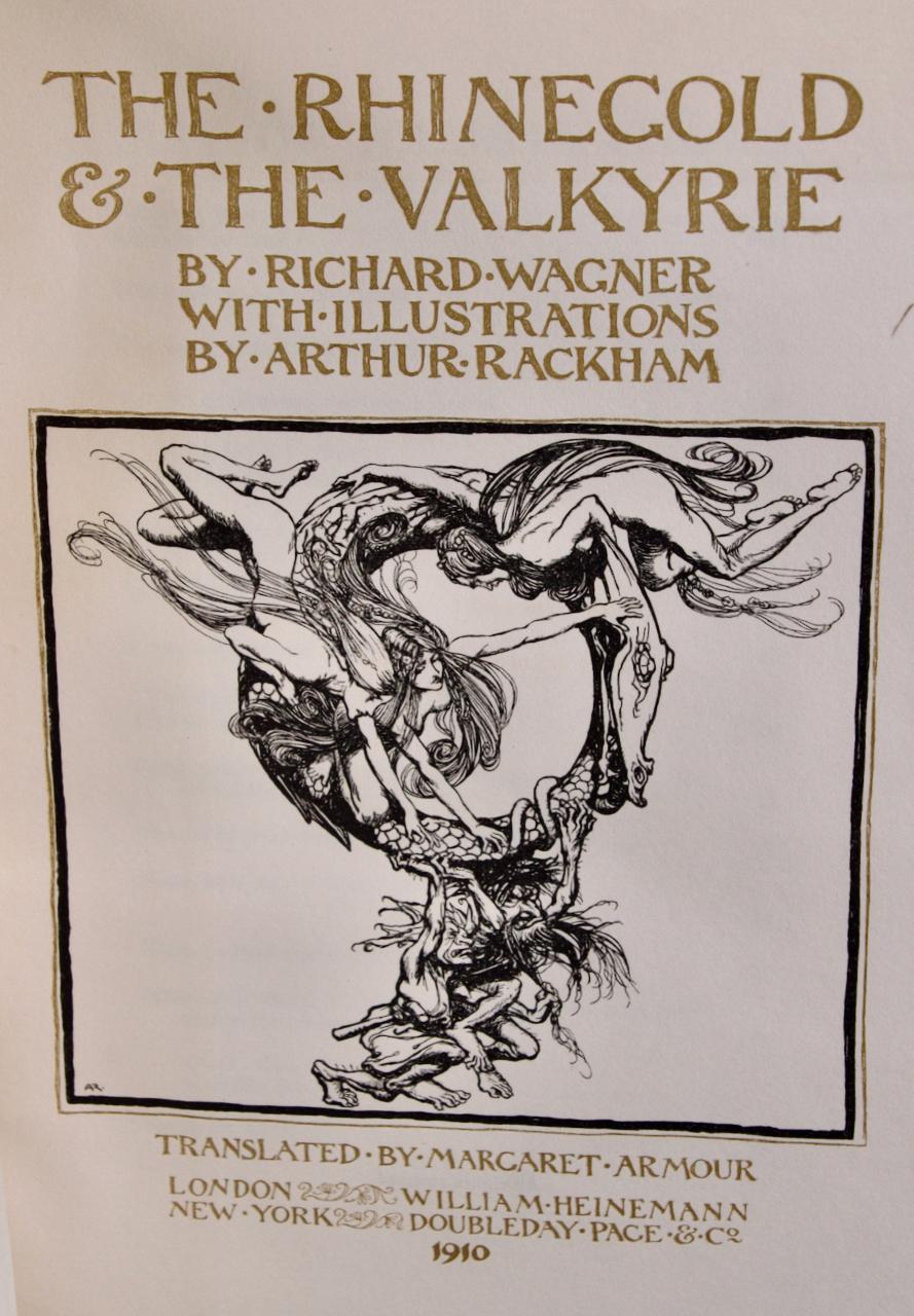 The Rhinegold and the Valkyrie, Limited Ed. Illustrated and Signed by A. Rackham For Sale 4