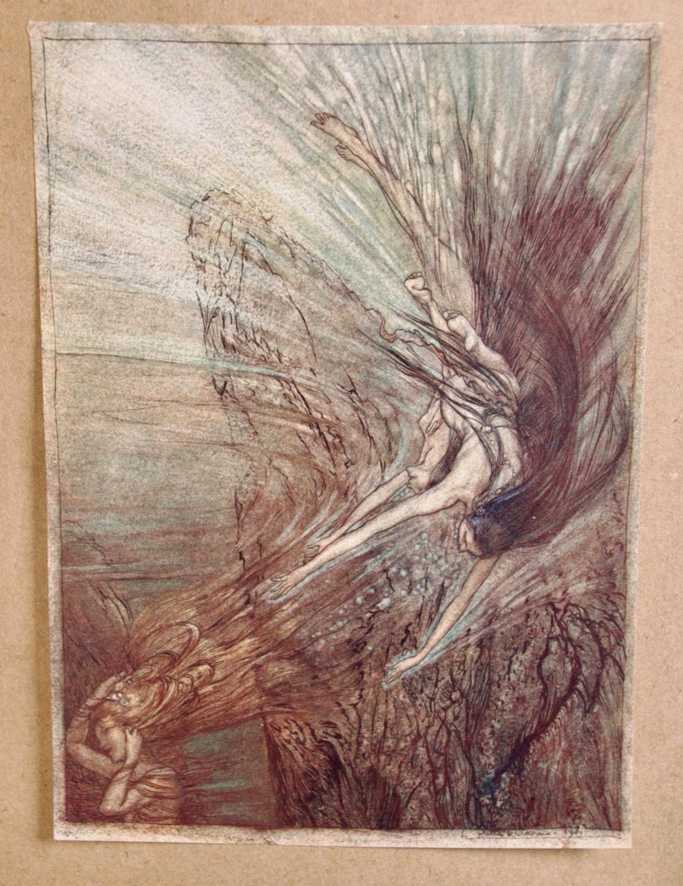 The Rhinegold and the Valkyrie, Limited Ed. Illustrated and Signed by A. Rackham For Sale 10