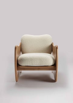The Rhino Chair in Oak with COM by Sister by Studio Ashby