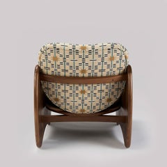 The Rhino Chair in Afua Walnut by Sister by Studio Ashby