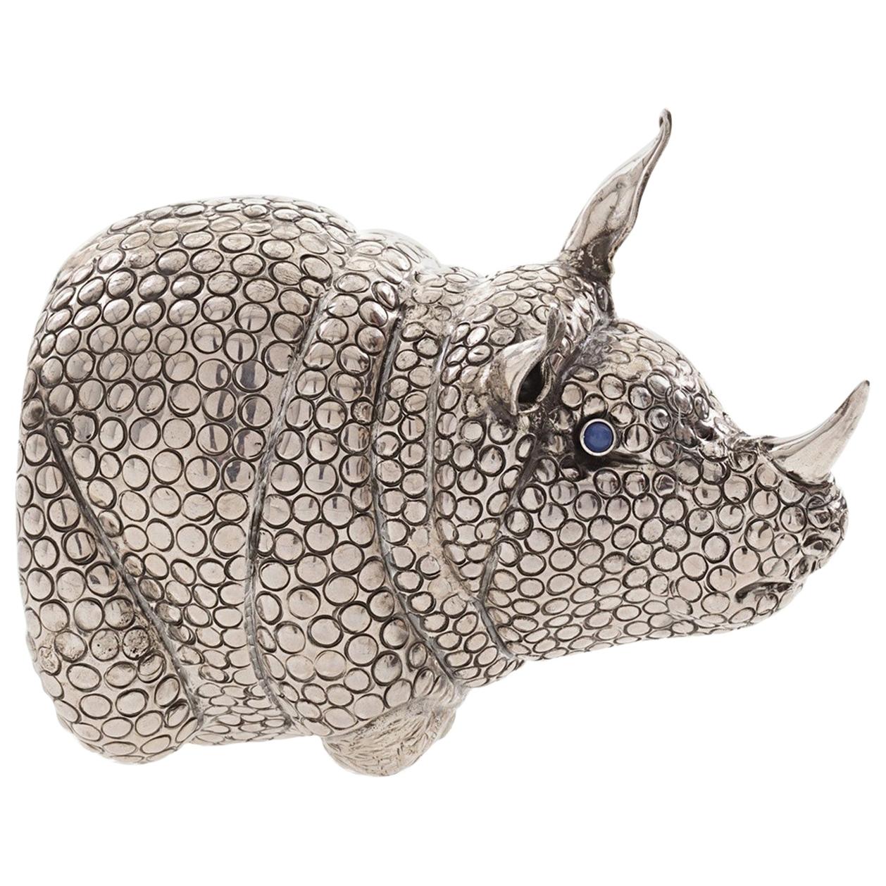 The Rhino Sterling Silver Lighter For Sale