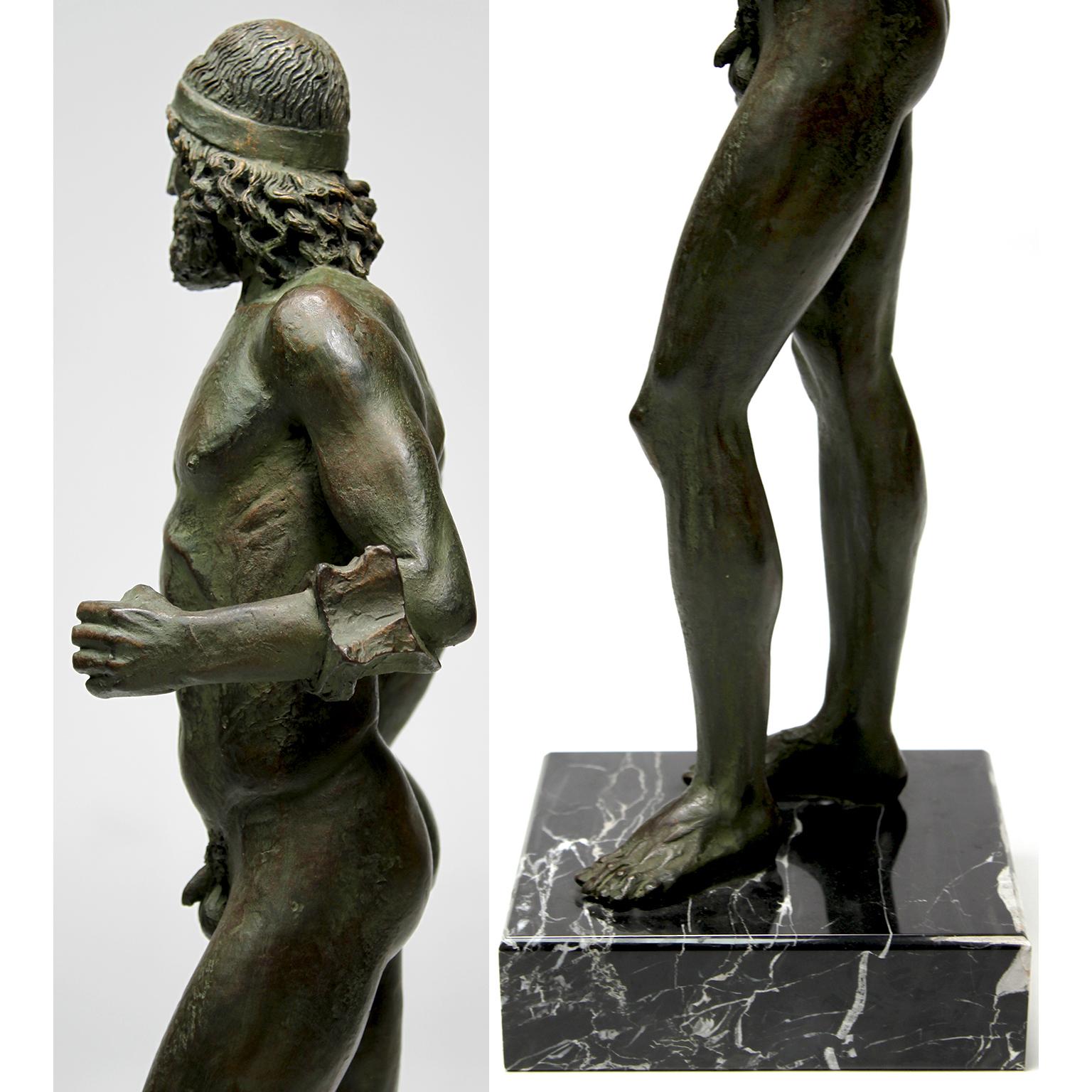 The Riace Warriors, ein feines Paar Replica-Figuren aus Kupferkaltguss und Kunstharz im Angebot 5