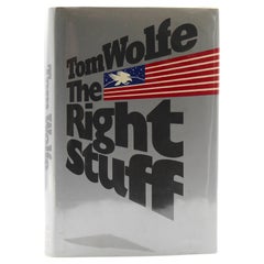 The Right Stuff signiert von Tom Wolfe, Erstausgabe in Original Aufbewahrungsbeuteljacke, 1979