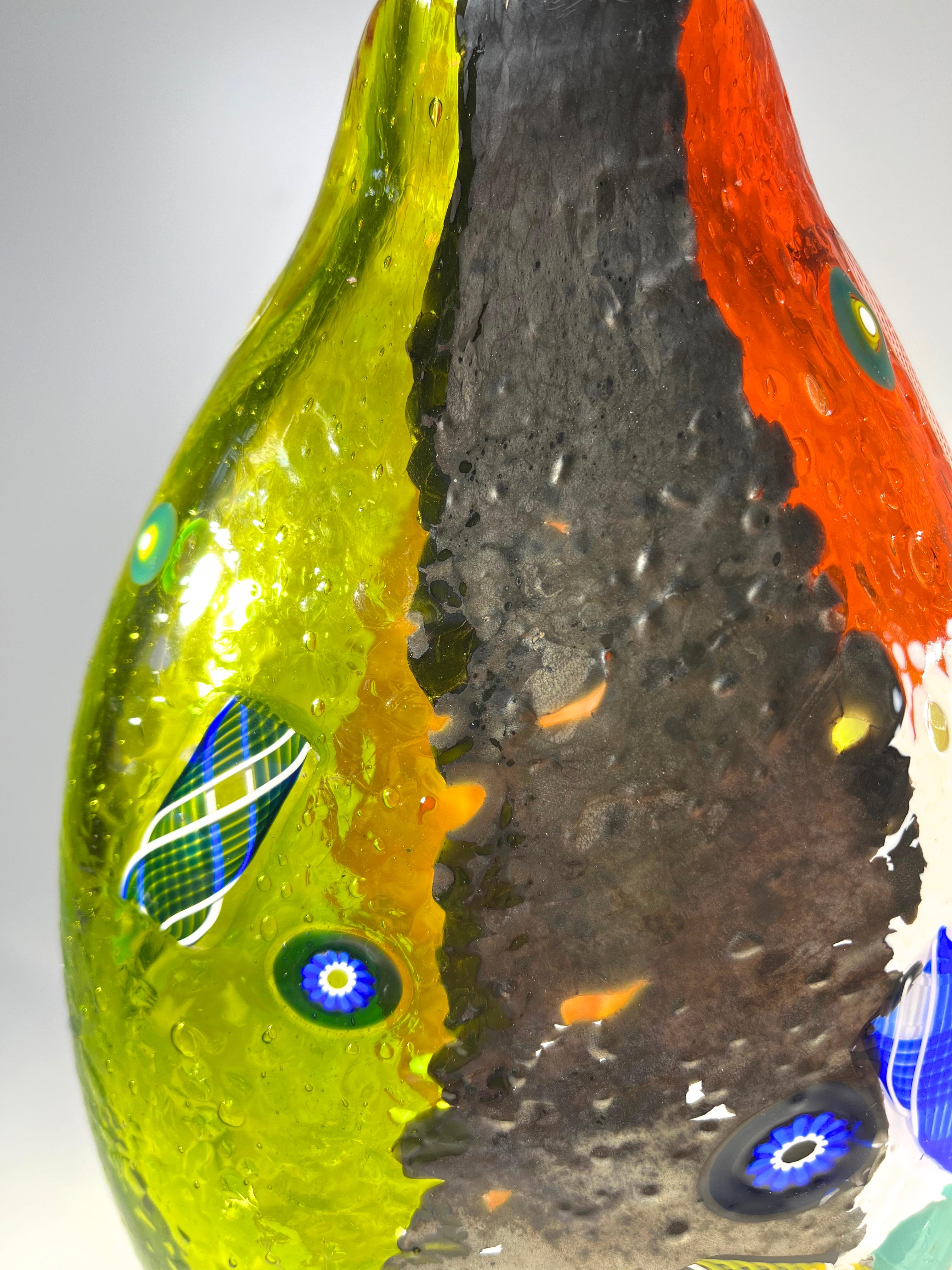 Il vaso Rio Murrine e Zanfirico Art Glass Mike Hunter Twists Studio, Scozia in vendita 5