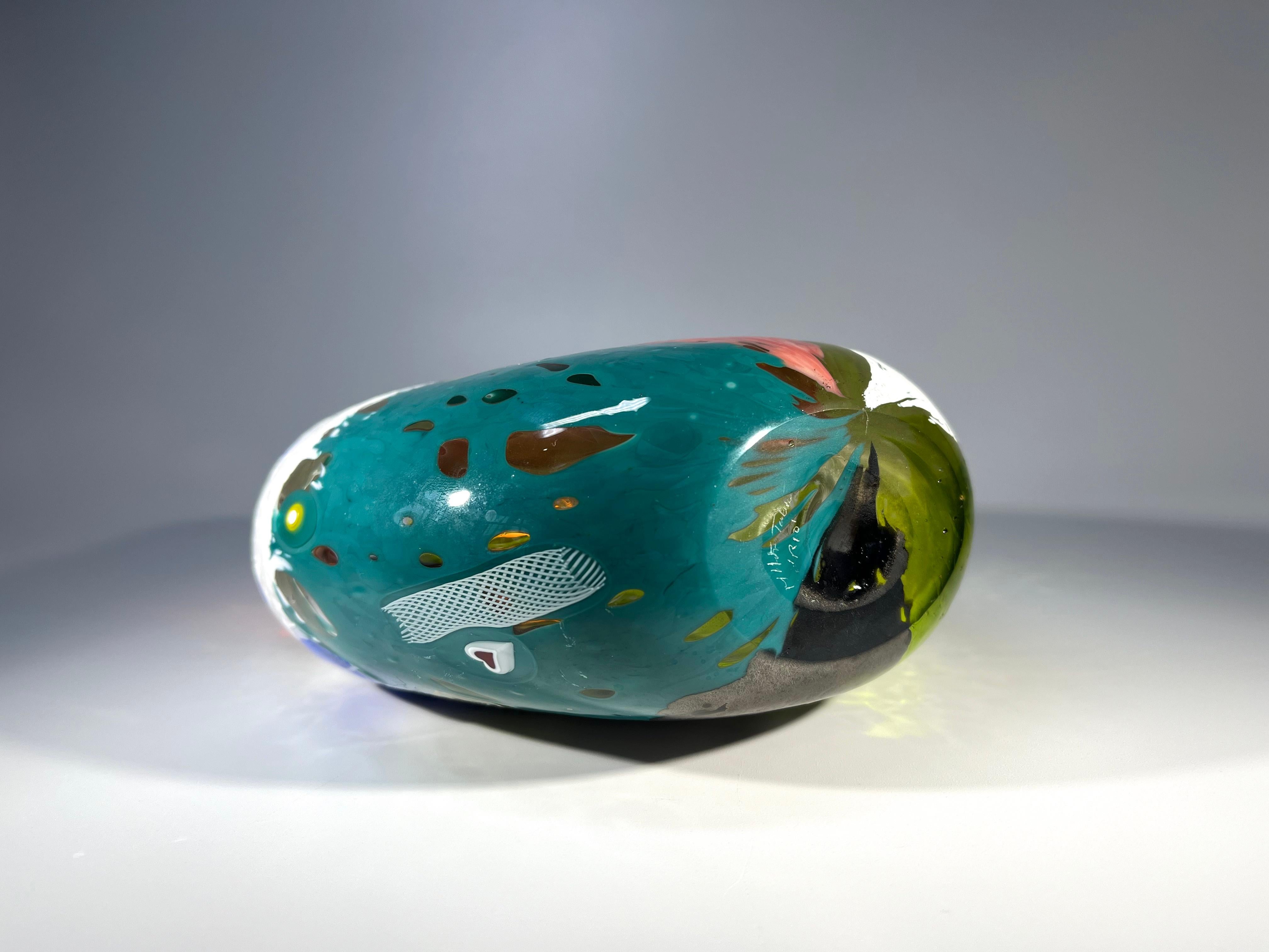Il vaso Rio Murrine e Zanfirico Art Glass Mike Hunter Twists Studio, Scozia in vendita 8