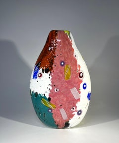 Il vaso Rio Murrine e Zanfirico Art Glass Mike Hunter Twists Studio, Scozia