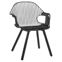 The Rita Chair - Fauteuil à accoudoirs en noir