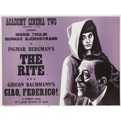 The Rite 1969 British Quad Film Poster