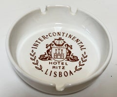 The Ritz Carlton Lisbon Porcelainy Ashtray Vide-Poche, circa 1970s