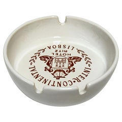 The Ritz-Carlton Lisbon Porcelain Ashtray Vide-Poche, circa 1970s