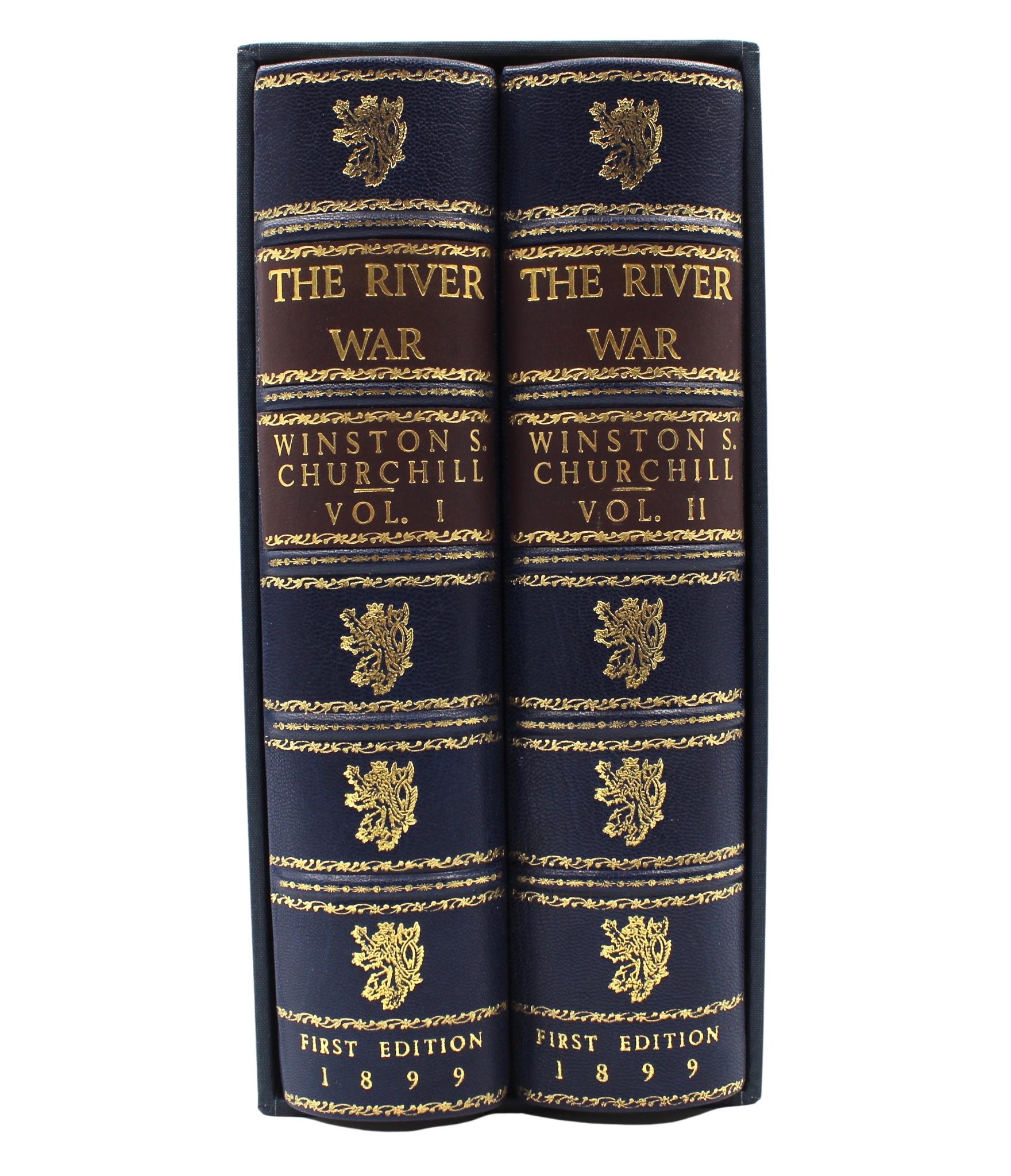 The River War von Winston S. Churchill, Erstausgabe, Zweibändiges Band, 1899 (Britisch) im Angebot
