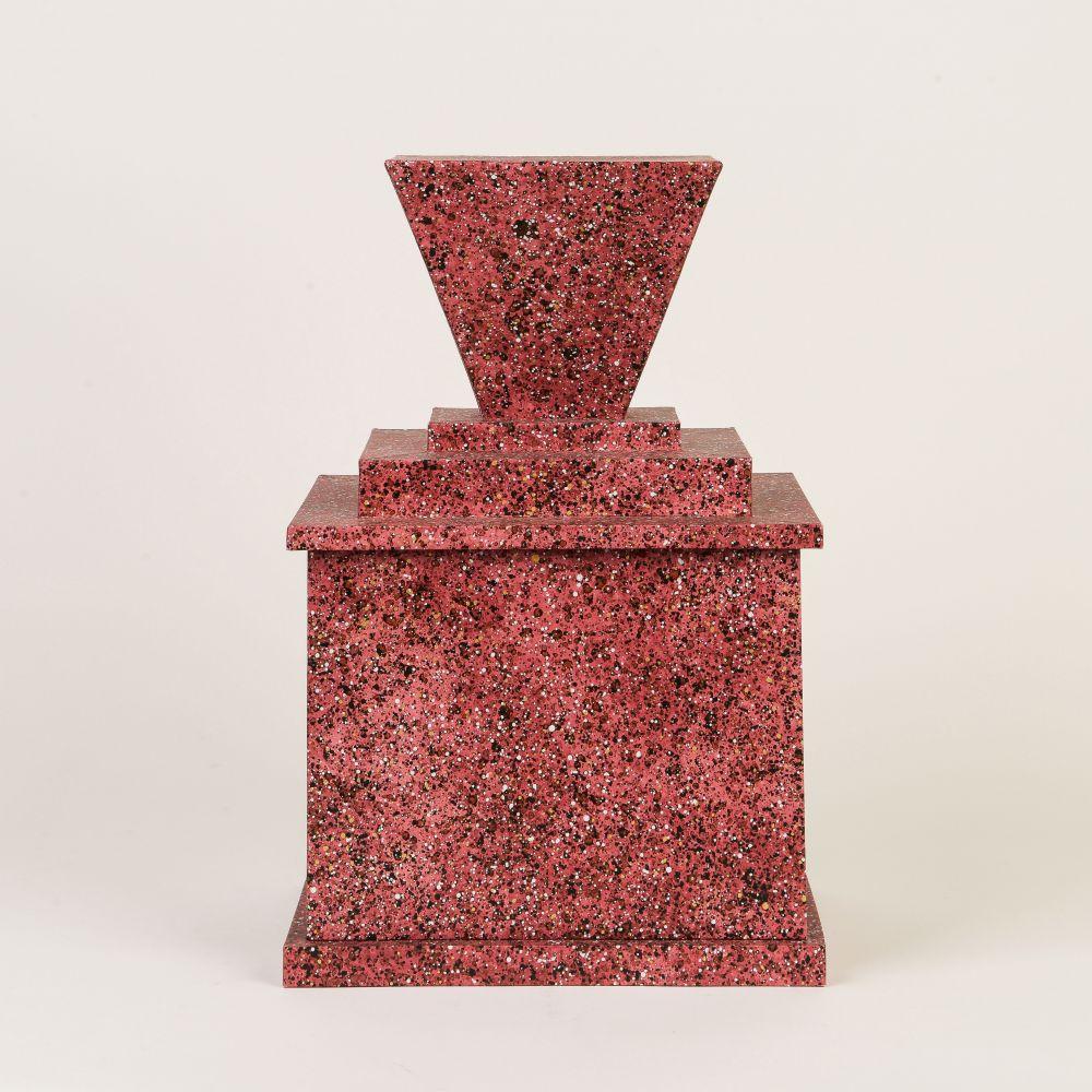 Signed and dated by artist on underside. 

From architectural follies of the eighteenth-century to crystalline rock formations, Thomas Engelhart translates the angles and polished surfaces of ancient artifacts into hand-painted paper objects. A
