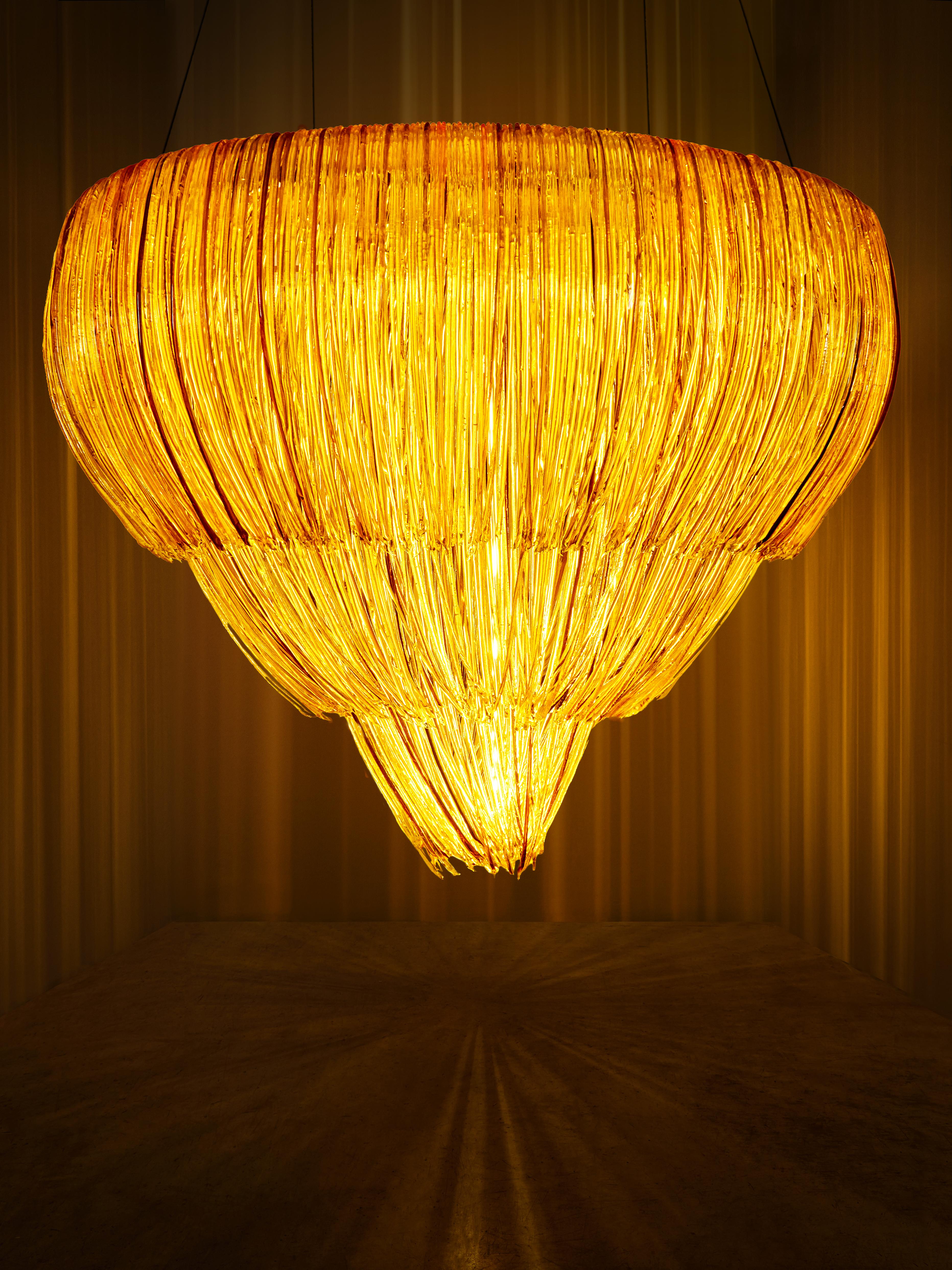 The Rivers Collections / Gange Chandelier
Handmade in polycarbonate by Jacopo Foggini


Jacopo Foggini presents the new Rivers chandeliers collection. A collection
consisting of eight pieces, luminous sculptures in polycarbonate, majestic and
out of