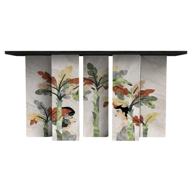 Table d'appoint « Road to You » de R’kan, en marbre, design moderne, Égypte