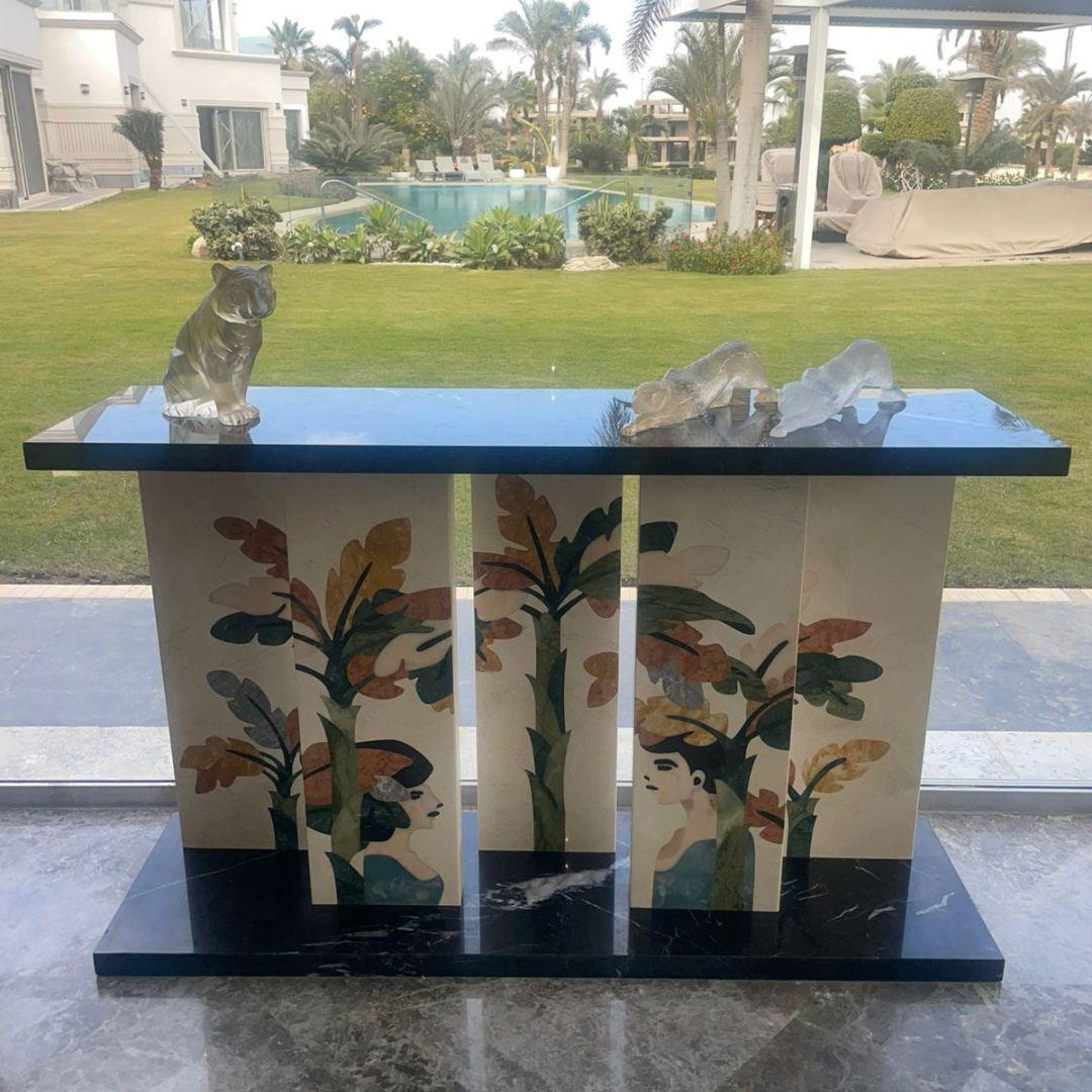 Multi Colored Marble Console - THE ROAD TO YOU by R’Kan For Sale 2