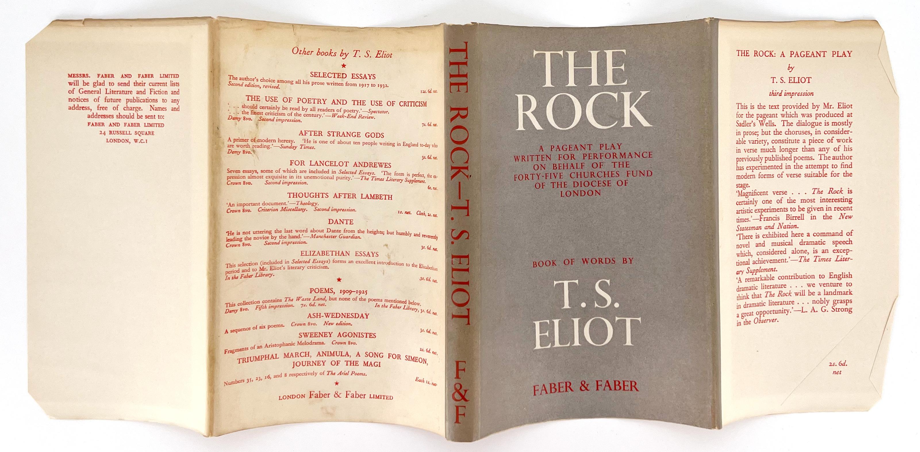 The Rock, par T.S. Eliot - PREMIÈRE ÉDITION en vente 2