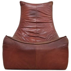 "The Rock" Leather Easy Chair by Gerard Van Den Berg for Montis, 1970s