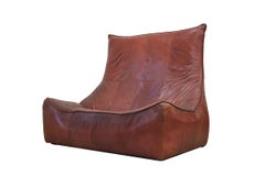 "The Rock" Leather Sofa by Gerard Van Den Berg for Montis, Netherlands, 1970s