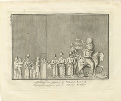The Rock Reliefs of Naqsh-i Rajab in Persia, Antique Print, 1780