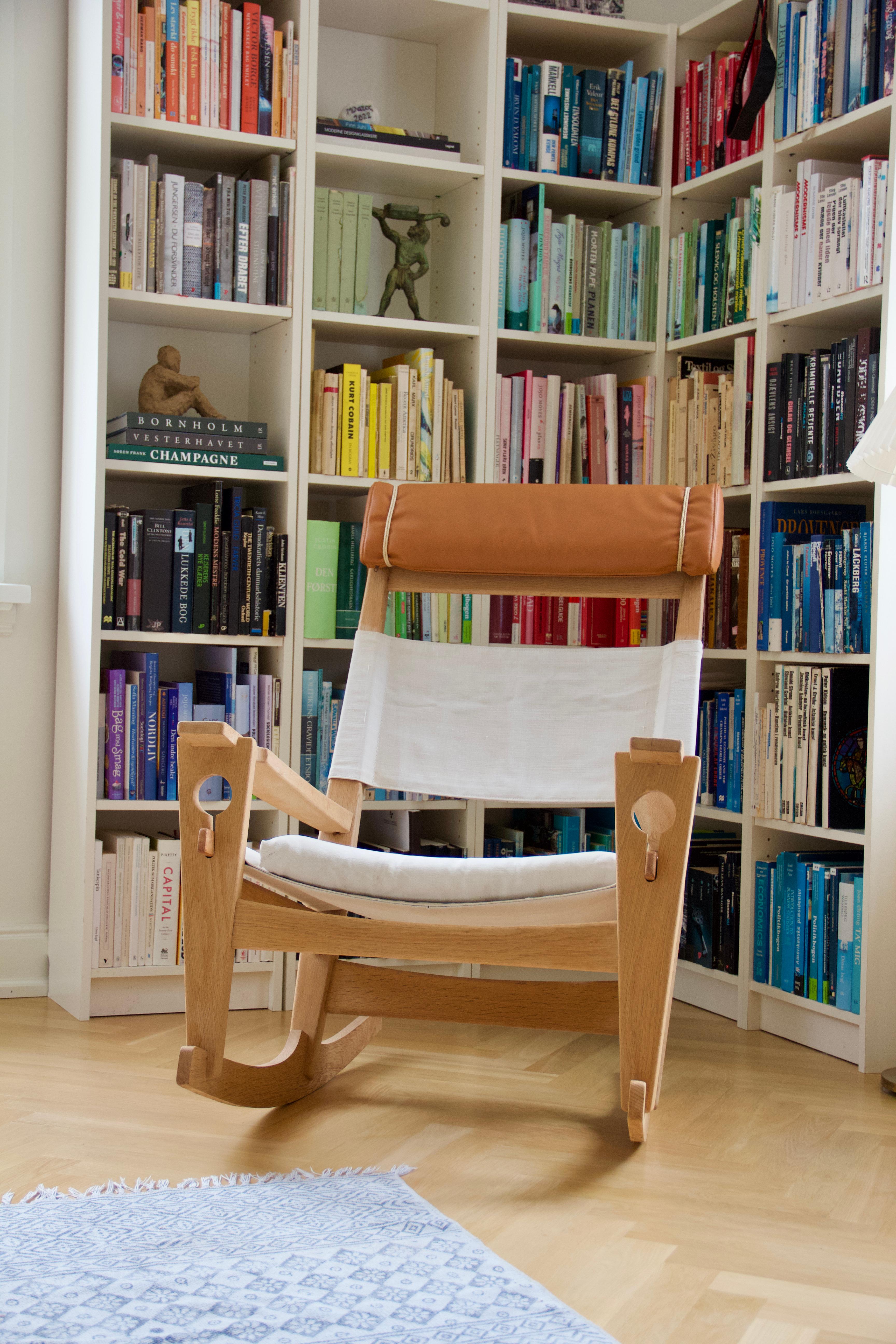 Rocking Chair 'GE673' Getama Designed by Hans J. Wegner In Good Condition For Sale In Viborg, DK