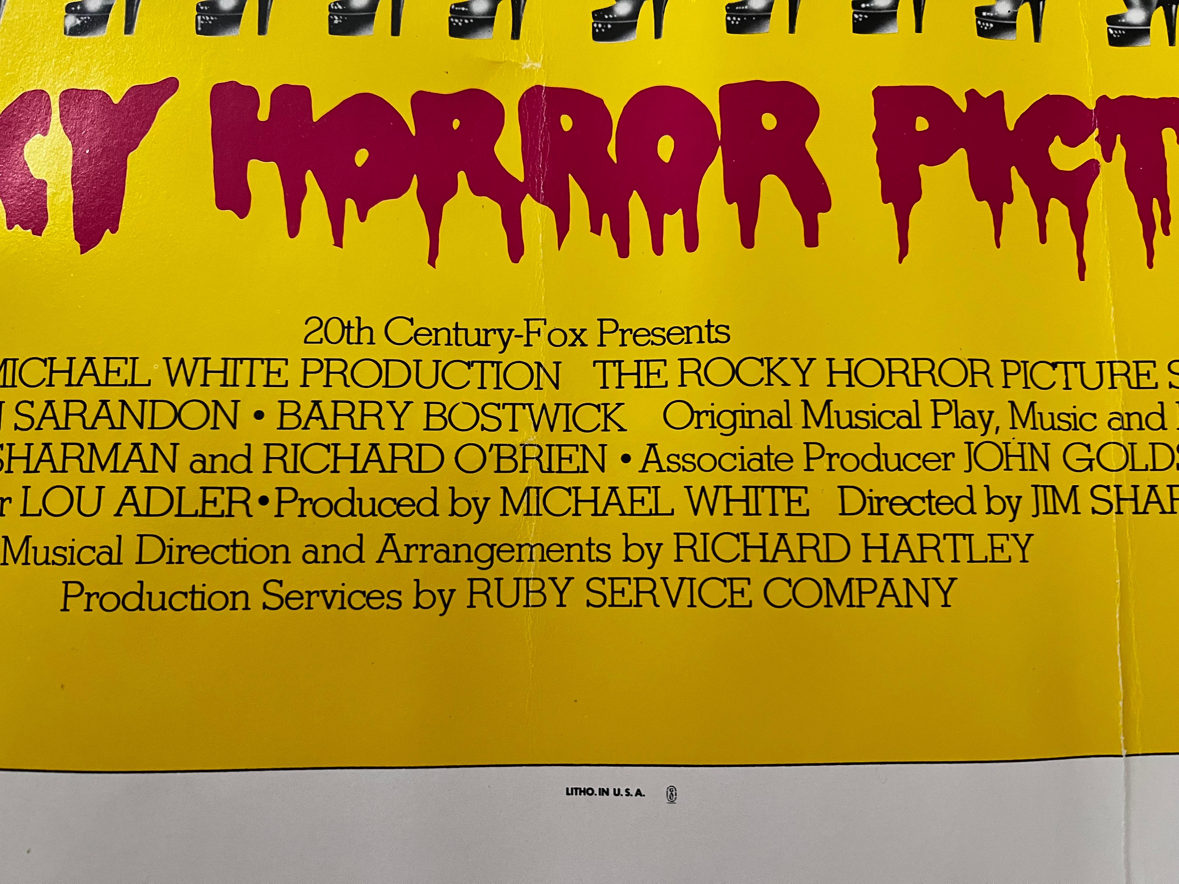 Fin du 20e siècle Affiche de film vintage « The Rocky Horror Picture Show », 1975 en vente