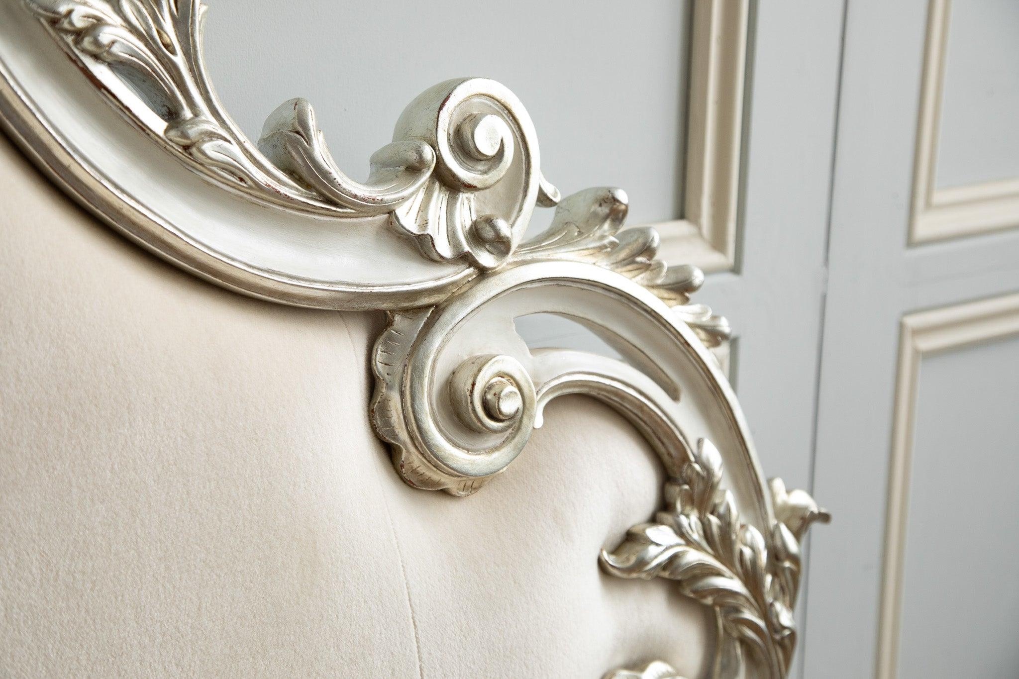 Hand-Carved The Rococo Headboard By La Maison London For Sale