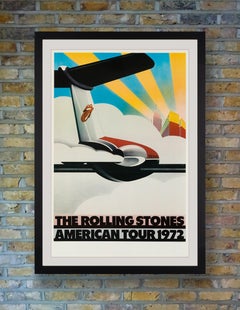 The Rolling Stones Original Vintage American Tour Poster by John Pasche, 1972