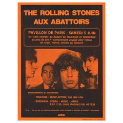 The Rolling Stones Original Retro Concert Poster, French, 1976