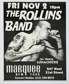 The Rollins Band NYC 1990 (vintage Henry Rollins Band poster)
