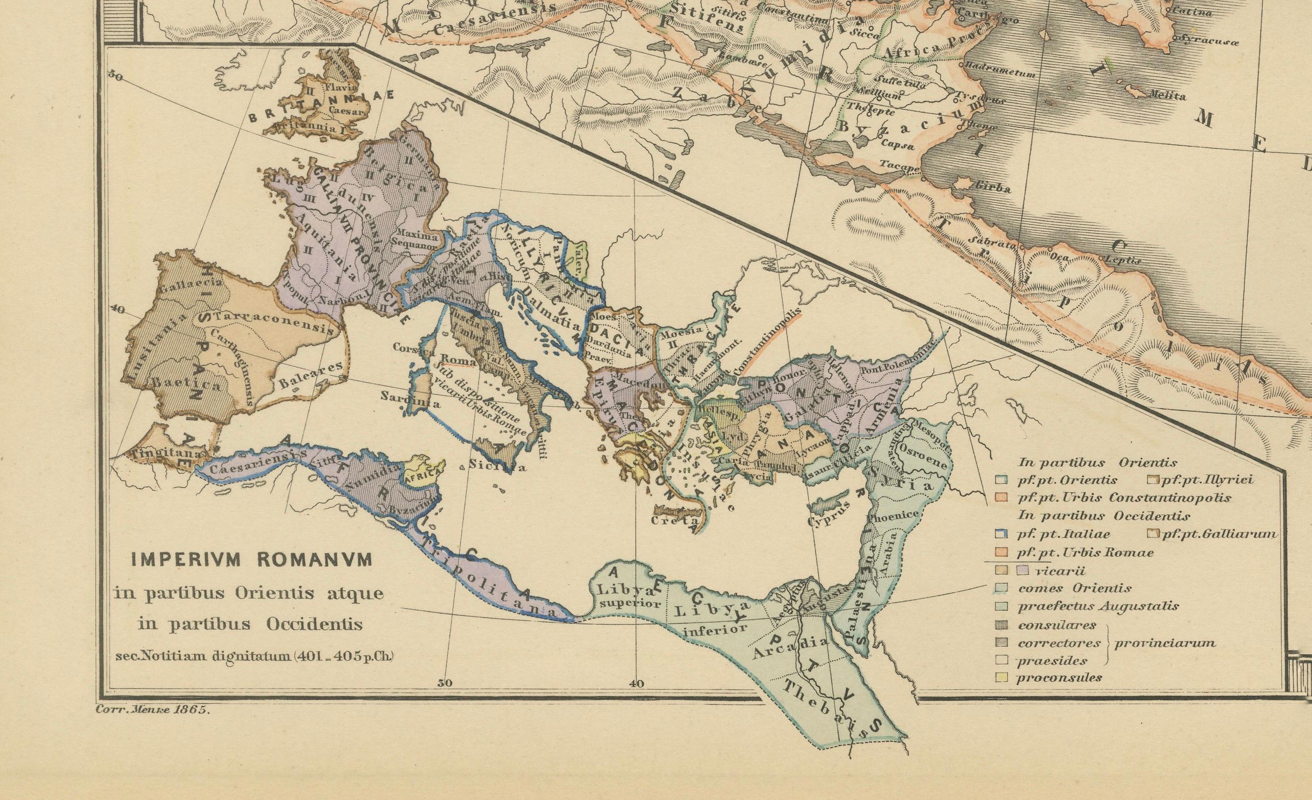 Fin du XIXe siècle L'Empire romain du temps de Constantin le Grand, publié en 1880 en vente