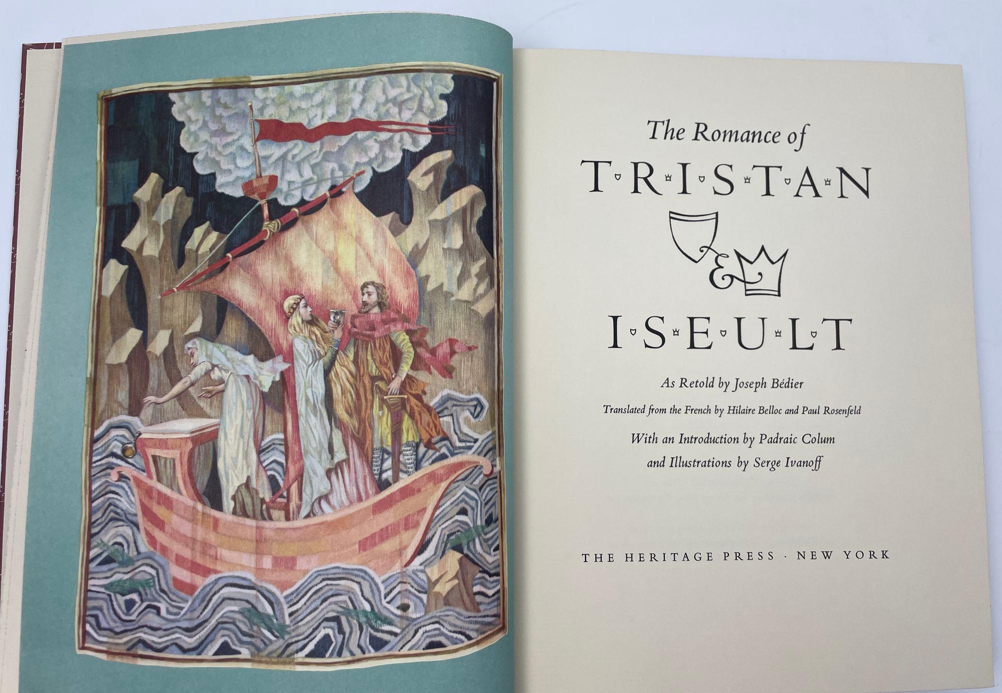 The Romance of Tristan and Iseult Joseph Bedier Heritage Press 1960 Illustrated In Good Condition For Sale In North Hollywood, CA