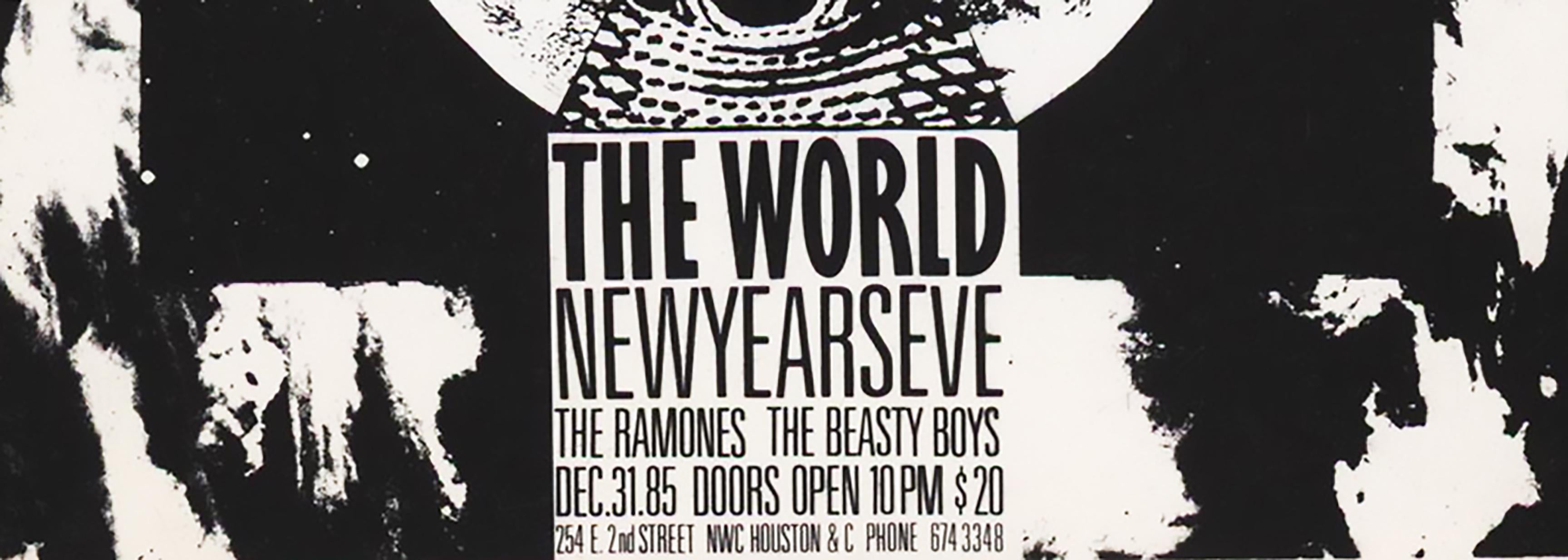 The Ramones & The Beastie Boys at The World New Years Eve 1985 In Good Condition In Brooklyn, NY