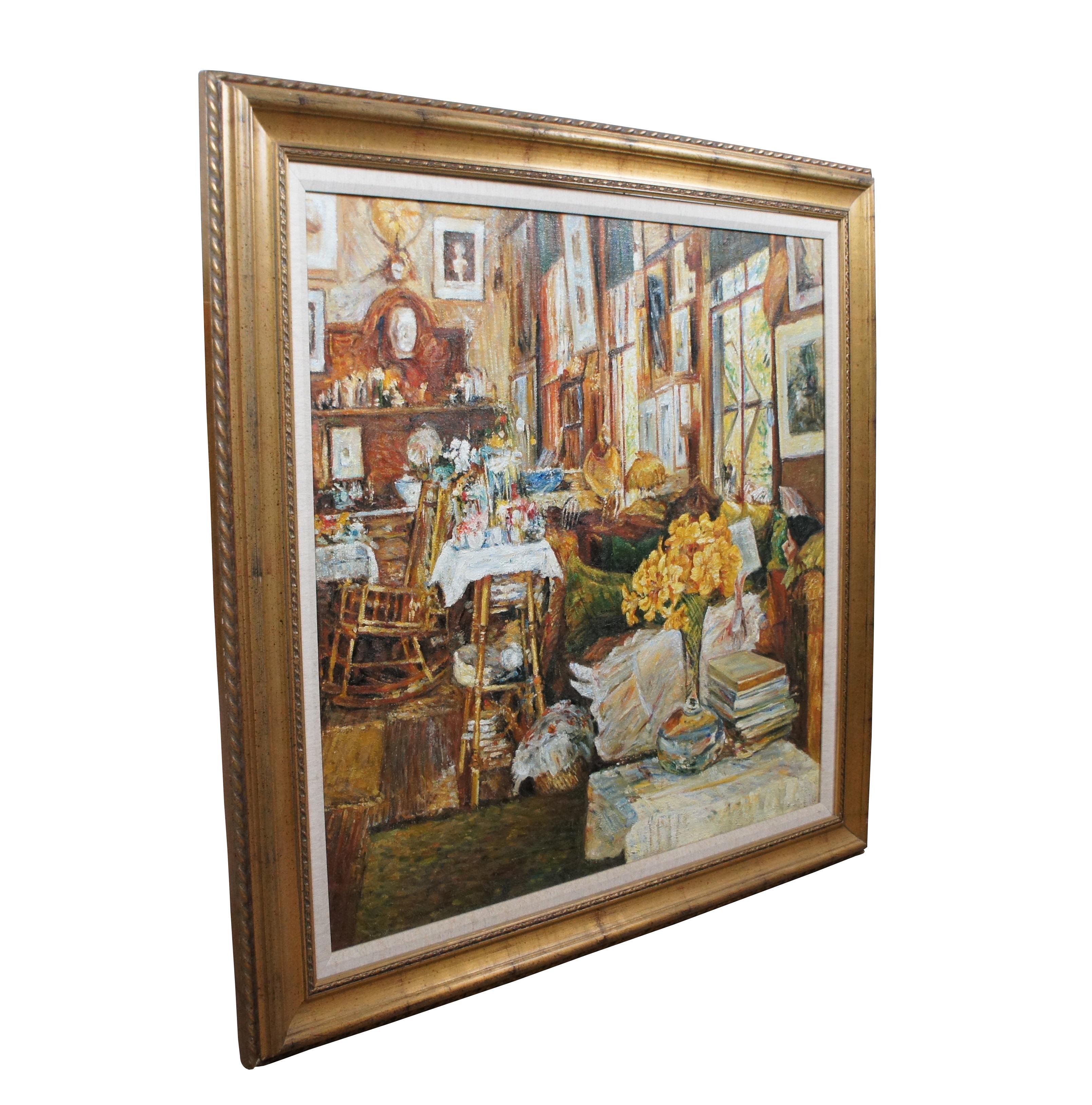Late 20th century oil on canvas painting after 